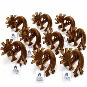 Set of 8 Kokopelli Napkin Rings Kay Dee Designs Bronze Tone Southwest Decor